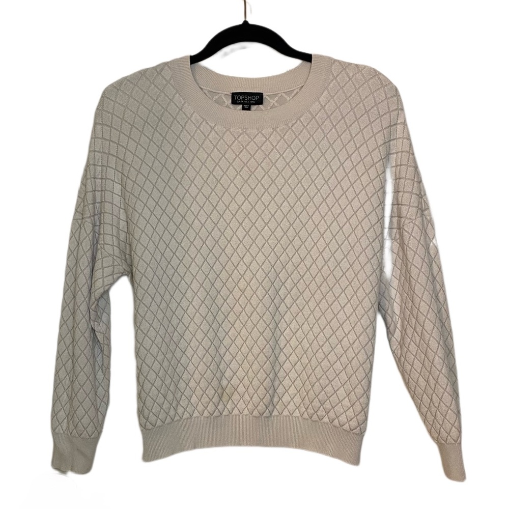 Top Shop White Sweater Size 2